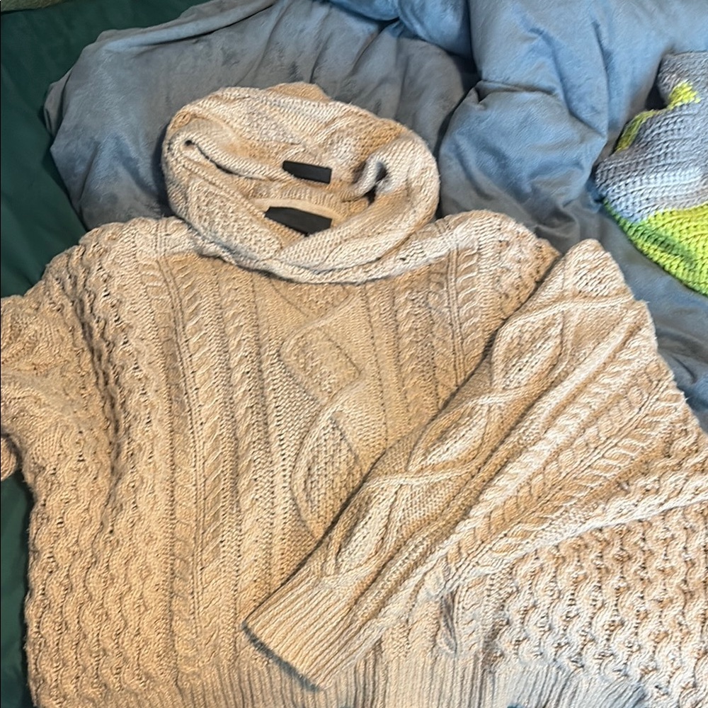 Essentials Fear of God Cable Knit Sweater in Cream
